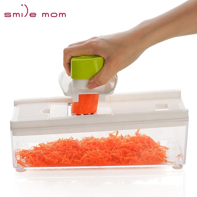 Smile mom Multi Purpose 7 in 1 Onion Food Slicer Fruit Nice Dicer Mandoline Vegetable Chopper Multifunctional Slicer