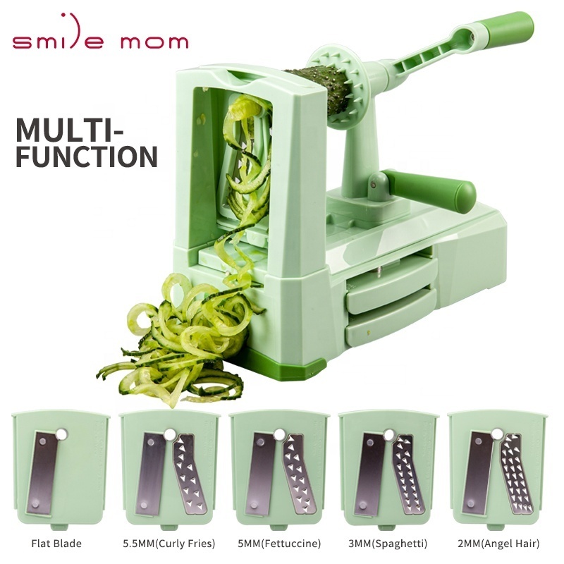 Fruit vegetable Tools 5 Blade Vegetable Spiral slicer Cutter