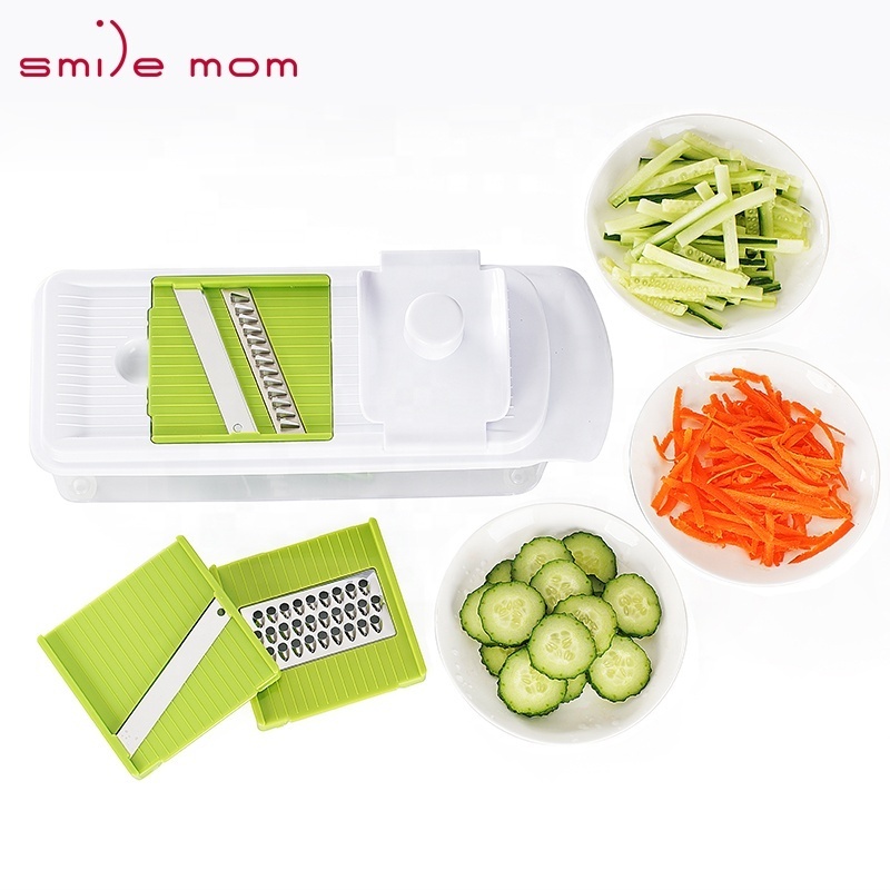 Multifunctional Mandolin slicer 6 in 1 Multi Kitchen Vegetable Slicer Julienne - Hand Carrot Grater - Manual Vegetable