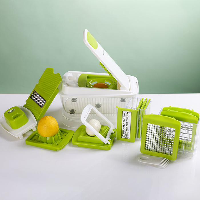 Multifunctional ABS Material Veggie Grater Peeler Cutter Plastic Vegetable Slicer Cheese Grater