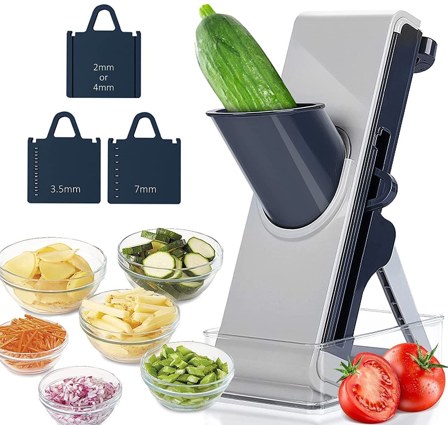 Smile mom Food Vegetable Cutter Adjustable Kitchen Grater Slicer Professional Mandoline