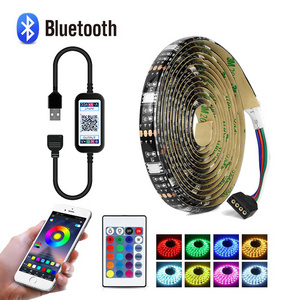 APP LED Strip Light RGB 5050 SMD Flexible Ribbon Waterproof RGB LED Light USB 5V APP Control