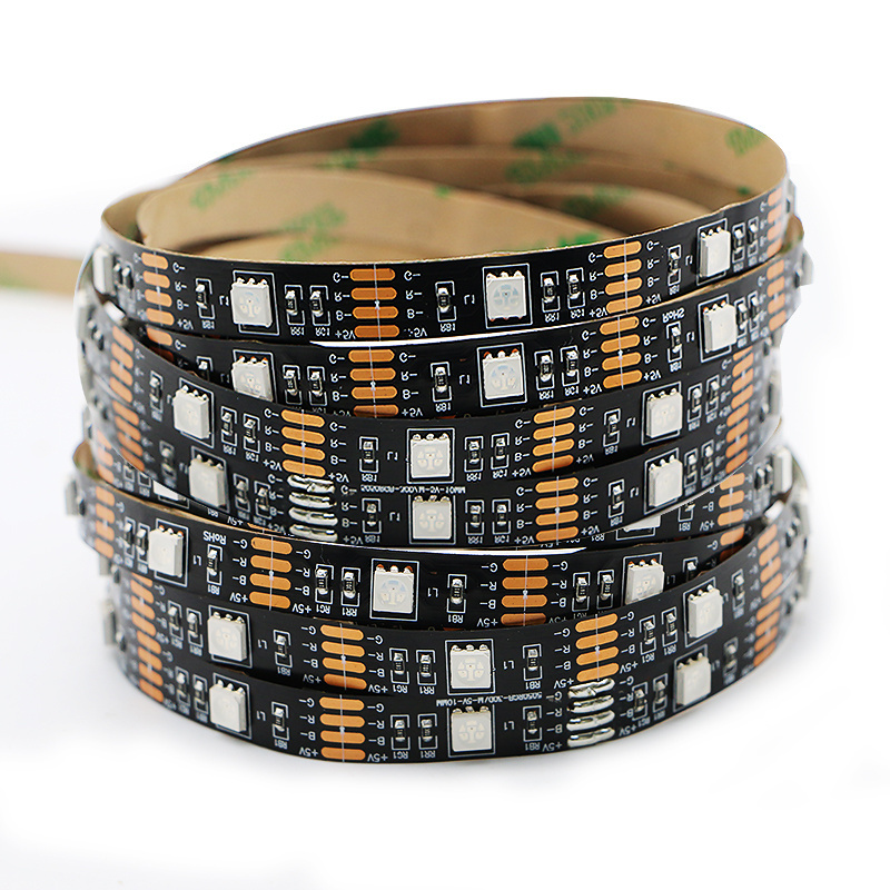 USB 5050 RGB LED Strip Flexible Adhesive Back With Remote Control  LED Backlight strip for tv