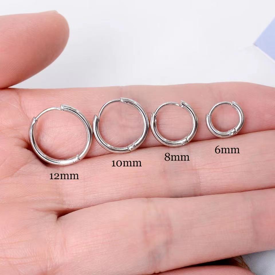 316l Stainless Steel Huggie Hoop Earrings Hypoallergenic Hoop Earrings For Men Women Girls