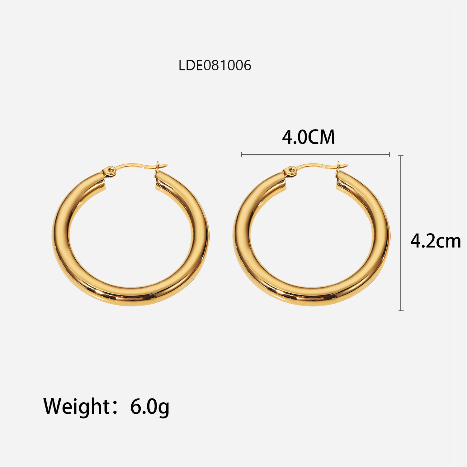 18k Gold Stainless Steel Huggie Hoop Earrings Hypoallergenic Hoop Earrings For Men Women Girls