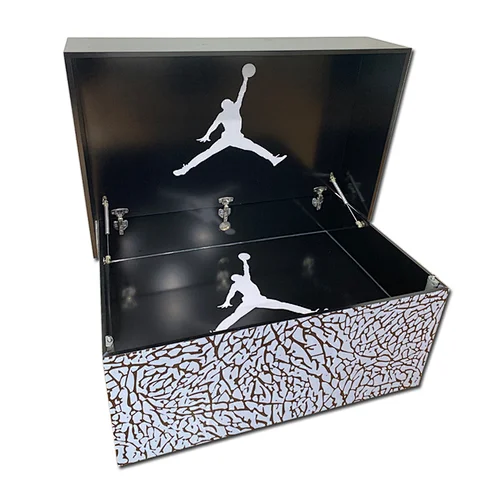 Custom Shoe Box Storage Wooden Giant Sneaker Box for Shoe Storage