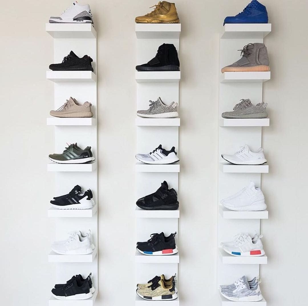 Trending Display Shelf Rack Shoe Wall Mounted Sneaker Shelves Rack Display