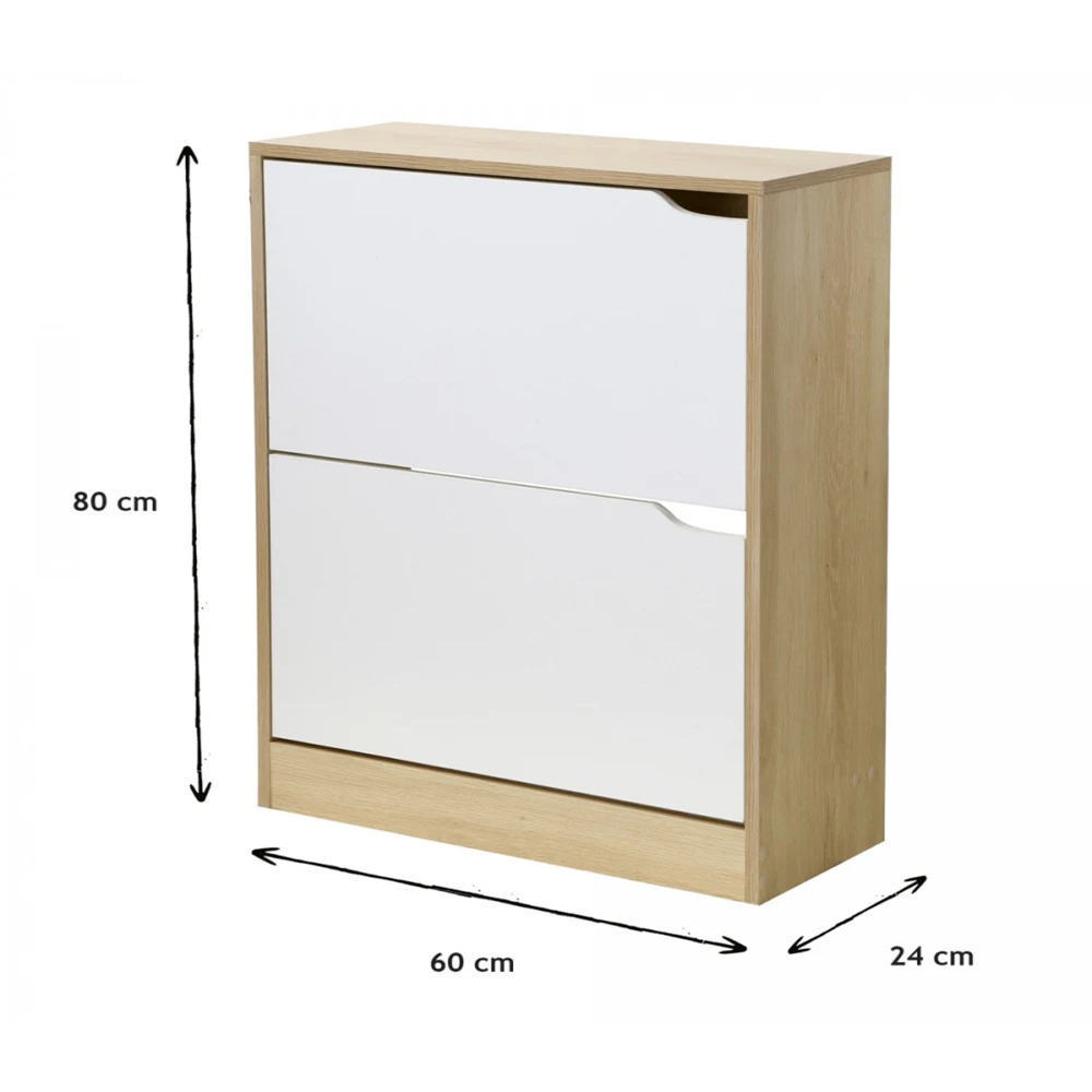 Small Shoe Cabinet Two Layers White Beautiful Good Quality Designs Wood For Home Wooden Shoes Rack