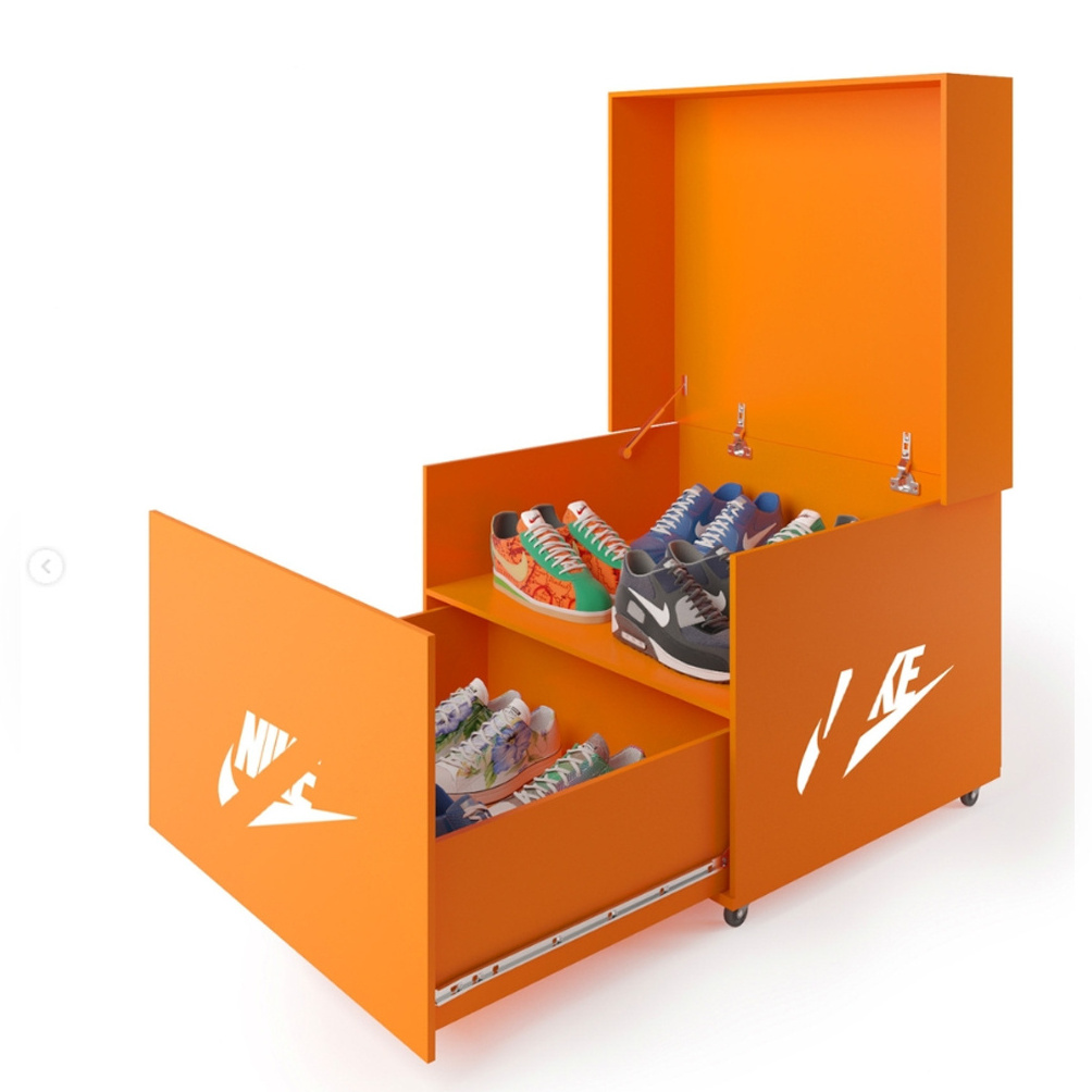 Wholesale Best Seller Living room Furniture Wooden Giant Shoe Box For Storage Shoe Cabinet Customize Size, Color And Logo