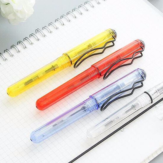 Plastic Fountain Pen with Cartridges