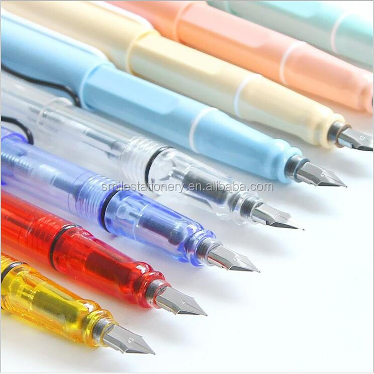 Plastic Fountain Pen with Cartridges