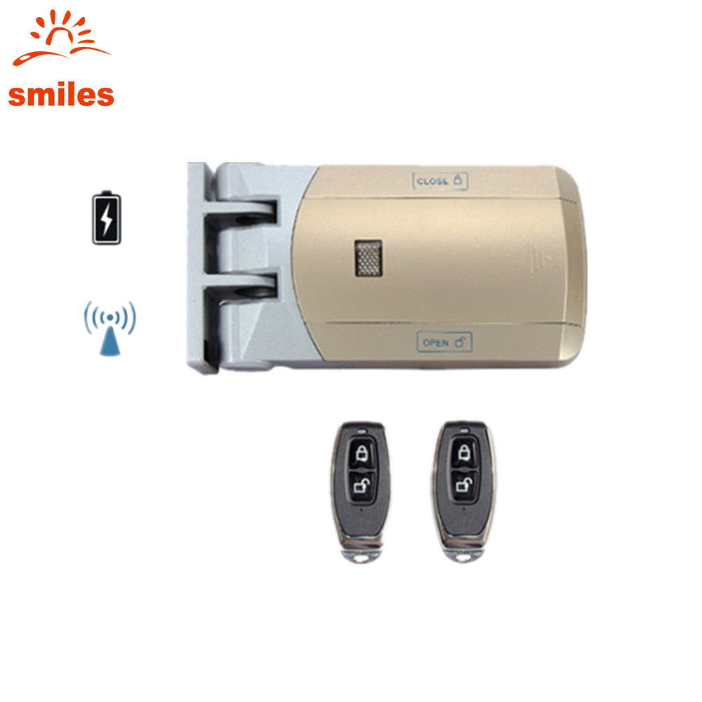 433mhz Electric Remote Wireless Hidden Wood/Metal Door Lock For Access Control System