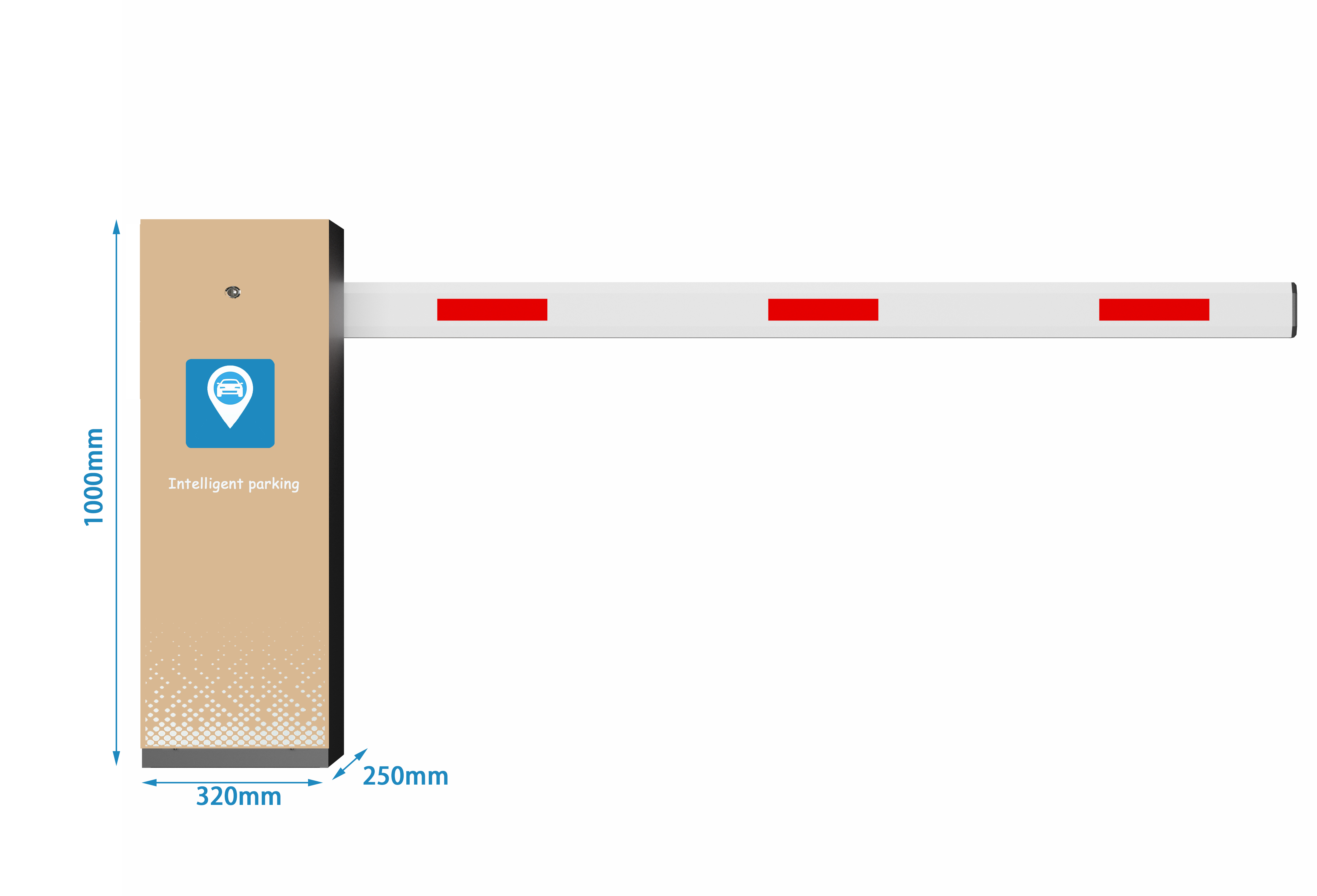 Automatic Traffic Boom Barrier Gate With Folding Arm For Parking lot System