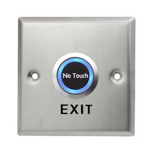 12/24V Square Type Touchless Sensor Exit Button/Contactless Door Push Switch With Range Adjustable