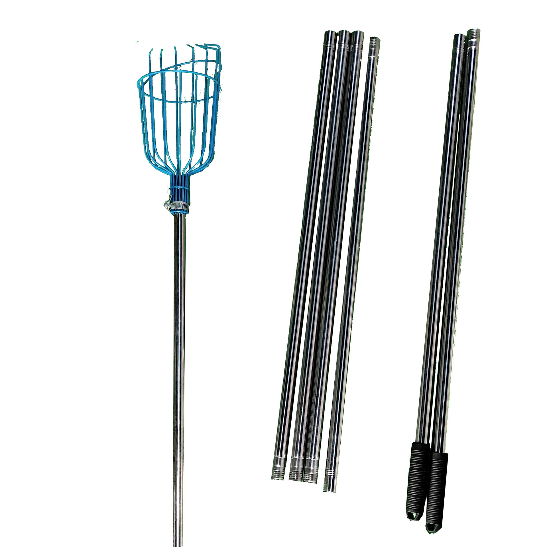 Multi-functional telescopic fruit picker Fruit Picking Magic Gardening tools fruit picking artifacts stainless steel rod