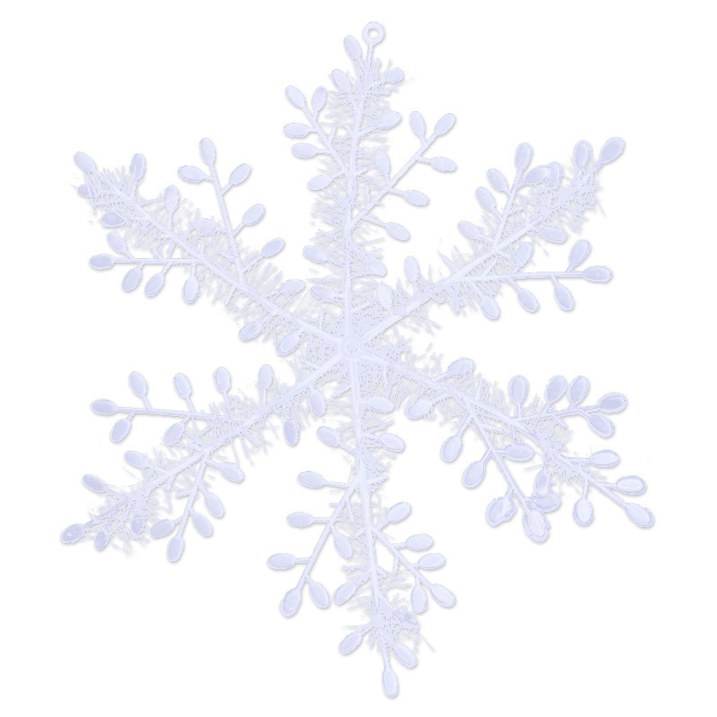 Christmas Window Stickers18cm Large Snowflake Decal Tree Decoration Supplies 1 Pack 3 Pieces Christmas 3d Snowflake