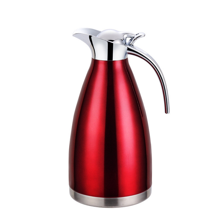 2 Liters Heat Retention Double Walled Vacuum Thermos Insulated Stainless Steel Coffee Thermal Carafe