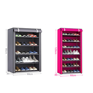 Multilayer Shoe Rack Detachable Dustproof Nonwoven Fabric Cabinet Shoes Organizer Rack and Storage Home Furniture