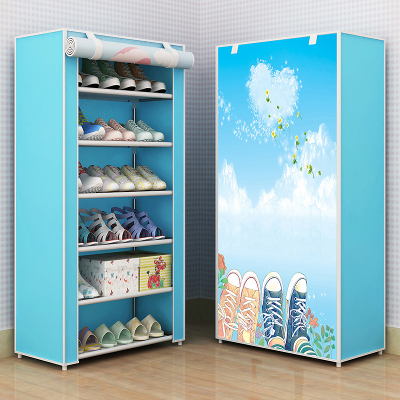 Multilayer Shoe Rack Detachable Dustproof Nonwoven Fabric Cabinet Shoes Organizer Rack and Storage Home Furniture