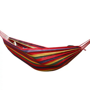 Comfortable Lightweight Portable Garden   Cotton Fabric Canvas Hammock For Camping