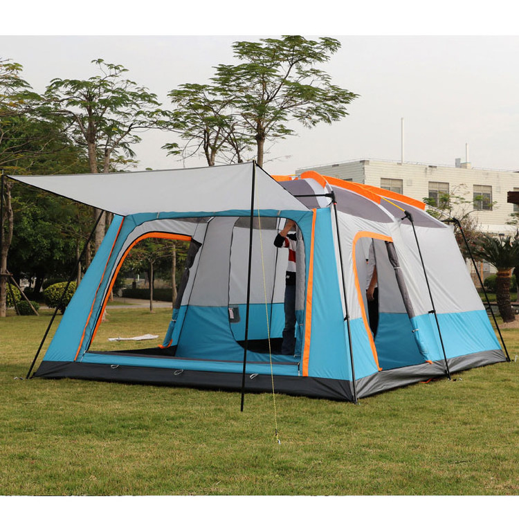 Lightweight Waterproof 6-8 People Beach Tent Outdoor Large Family Hiking Backpacking Camping Tents