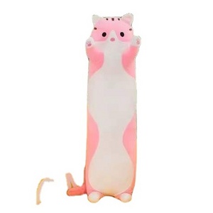 The Latest Big Size Long Cat Kitten Soft Cartoon Sleeping Companion Bolster Kids' Plush Hugging Pillow High Stuffed Animal Toys