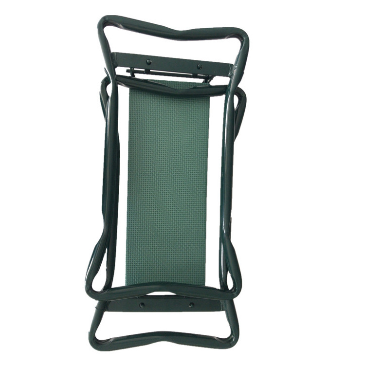 Steel  Foldable Garden Kneeler With Tool Bag  Folding Garden Deep-Seat  Foam  Pad Chair Bench Seat Stool