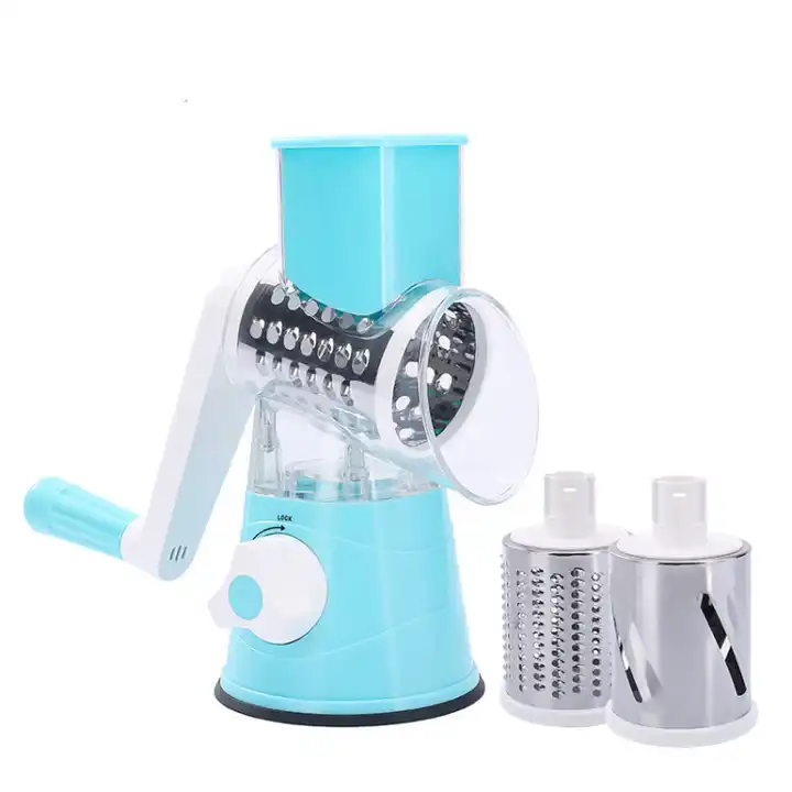 Household Kitchen Hand Crank Vegetable Cutter Potato Cucumber Multi-function Portable Roller Slicer