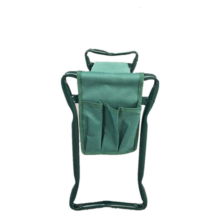 Foldable Garden Kneeler With Tool Bag Green Folding Deep-Seat For Garden Chair With EVA Kneeling Pad