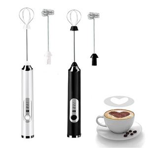 Portable 3-speed handheld  electric milk frother latte Coffee stirring and foaming machine