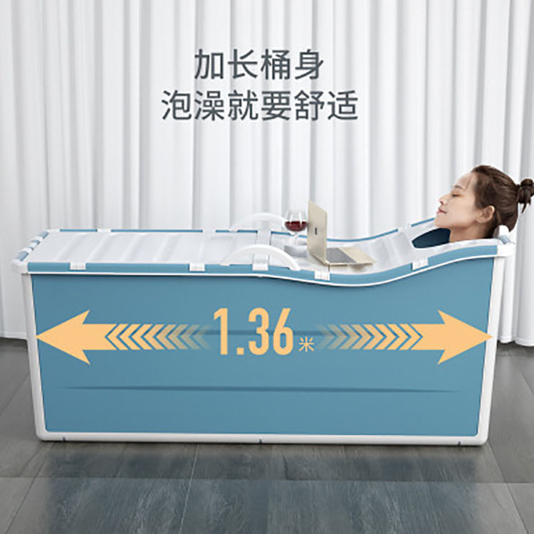 High Grade Household Plastic Adult Bathtub Portable Large Thicken Foldable Bath Tub With Lid