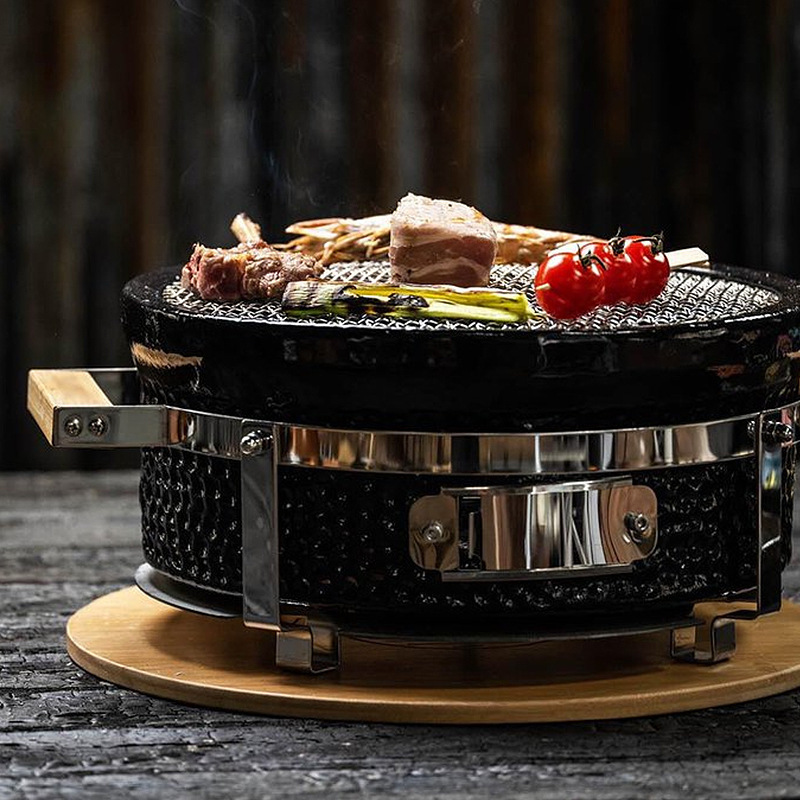 High Configuration Outdoor Mini Tabletop Contact Charcoal Japanese Yakitori Hibachi BBQ Grill