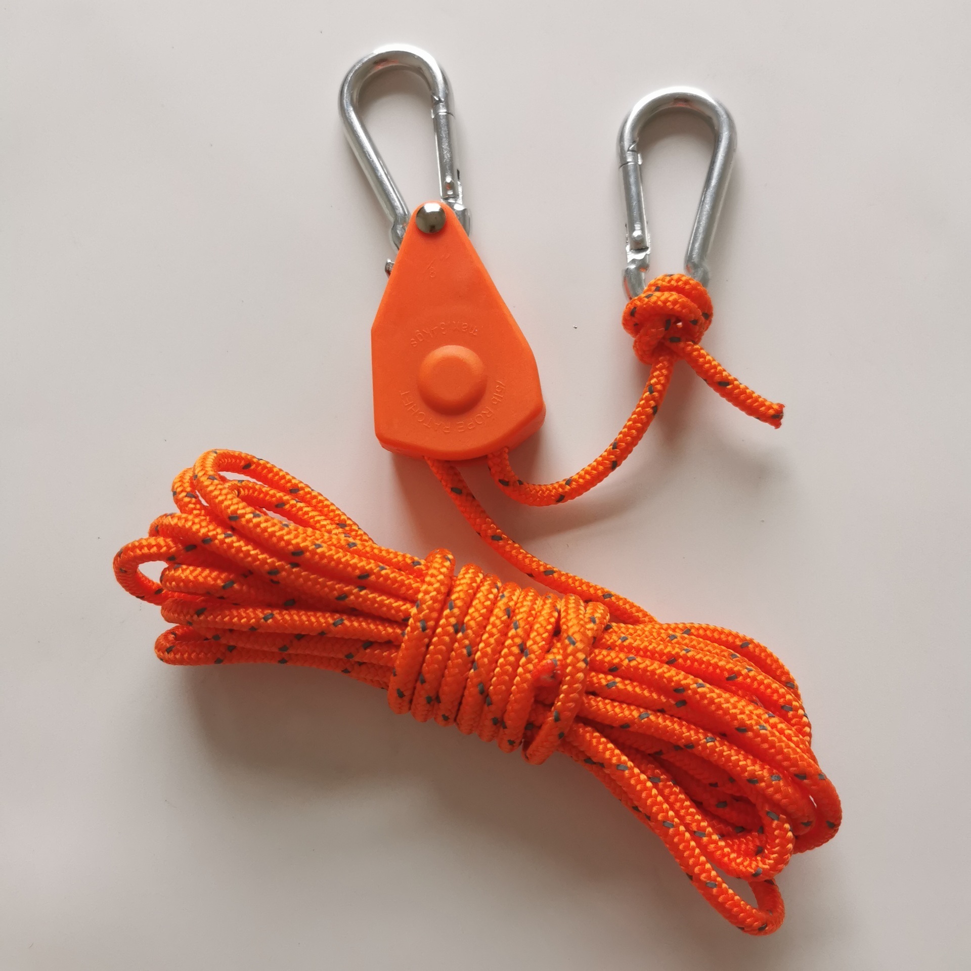 Camping wind rope pulley adjuster tent rope