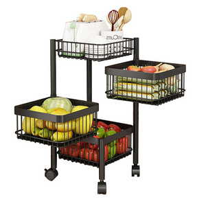 Hot Product Multi-layer Fruit And Vegetable Rotatable Storage Basket