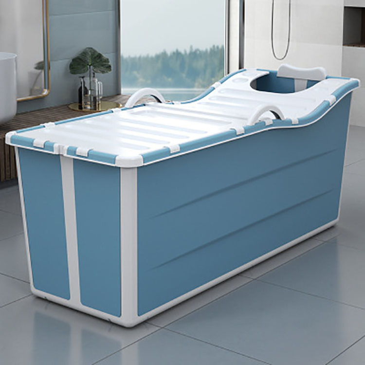 High Grade Household Plastic Adult Bathtub Portable Large Thicken Foldable Bath Tub With Lid