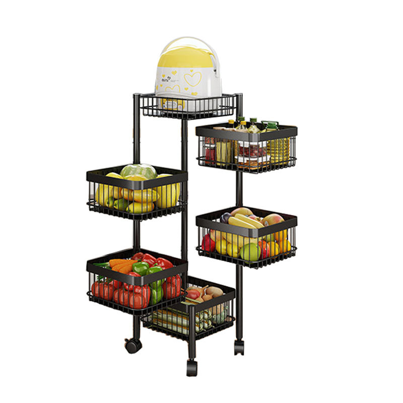 Hot Product Multi-layer Fruit And Vegetable Rotatable Storage Basket