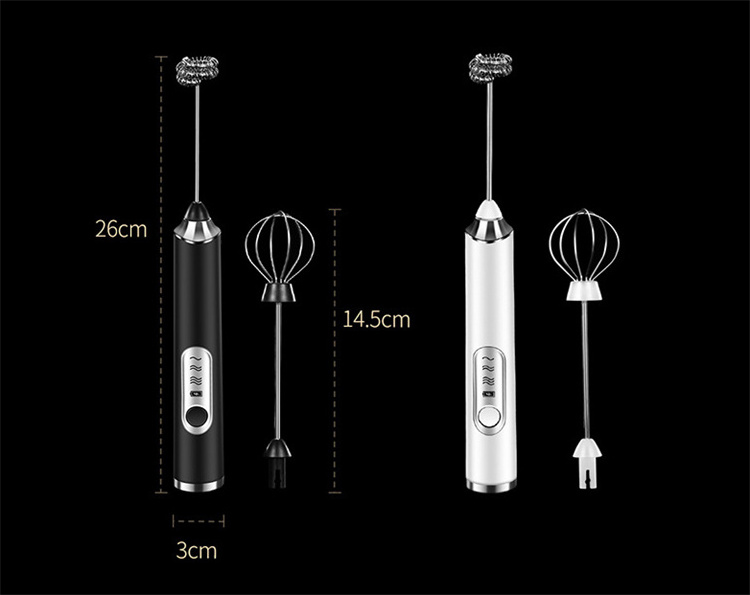 Portable 3-speed handheld  electric milk frother latte Coffee stirring and foaming machine