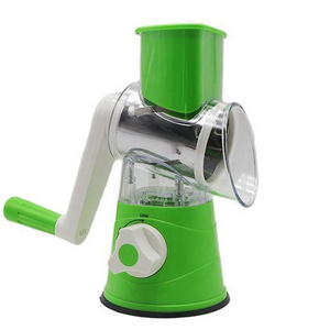 Household Kitchen Hand Crank Vegetable Cutter Potato Cucumber Multi-function Portable Roller Slicer