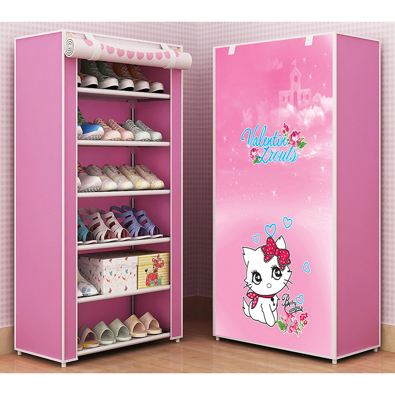 Simple shoe cabinet multi-layer combination shoe rack dustproof household multi-layer simple storage small shoe rack