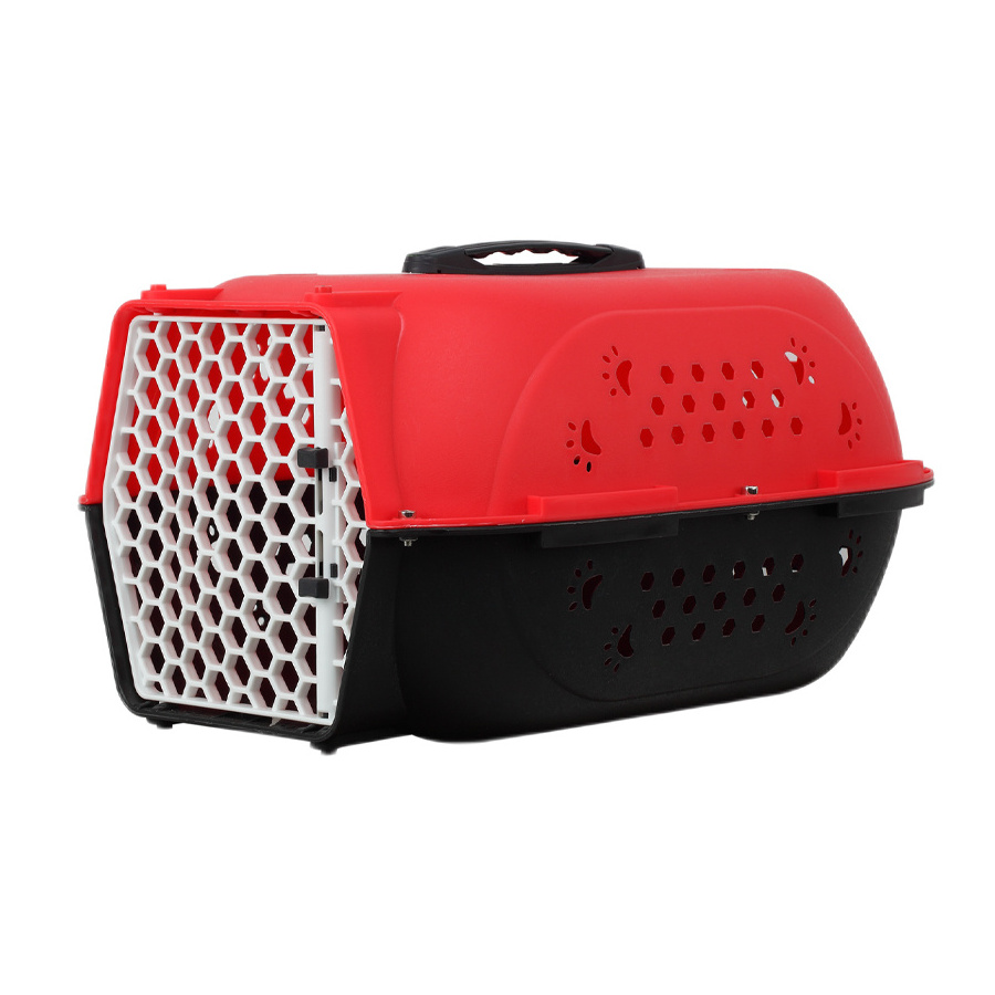 HP-C01S High End Travel Cat Dog Pet Plastic Case Folding Portable Pet Travel Carrier Cat Plastic Crate