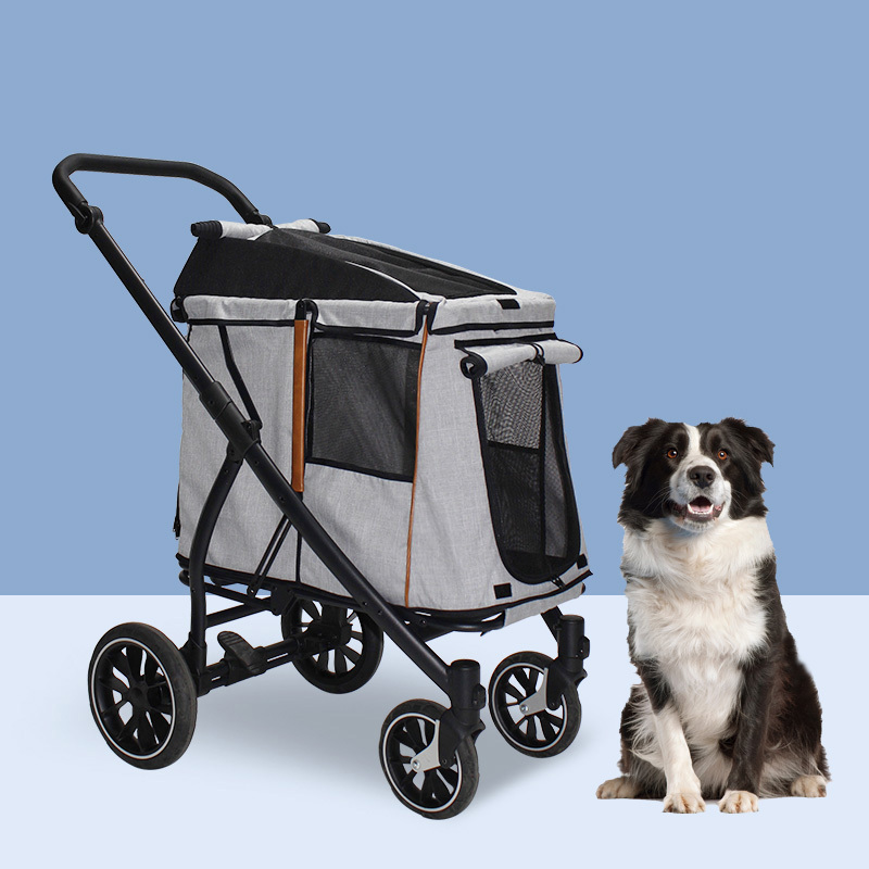 Medium And Large Dogs Collapsible Old Dog Wholesale Pet Stroller