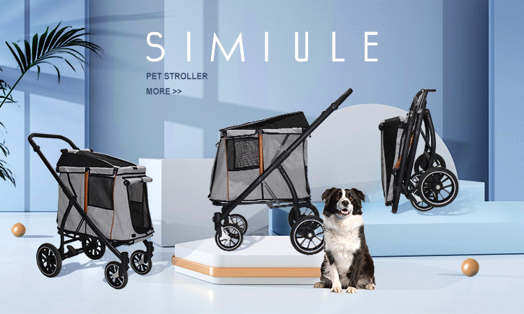 Medium And Large Dogs Collapsible Old Dog Wholesale Pet Stroller