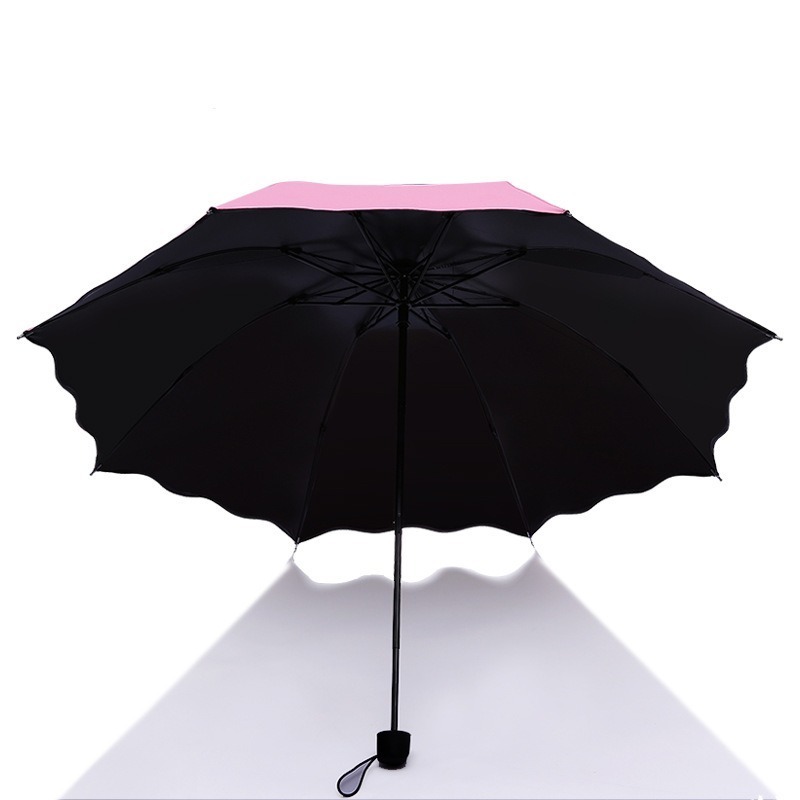 Portable Light Weight WindProof Sun and Rain Custom With Logo Waterproof Folding Umbrellas For The Rain