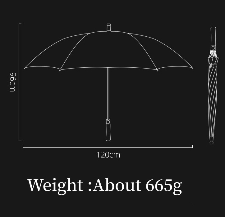 Best Classic Umbrella Wholesale Custom Logo Big Wood Handle Windproof Automatic Open Long Straight Golf Umbrella with logo