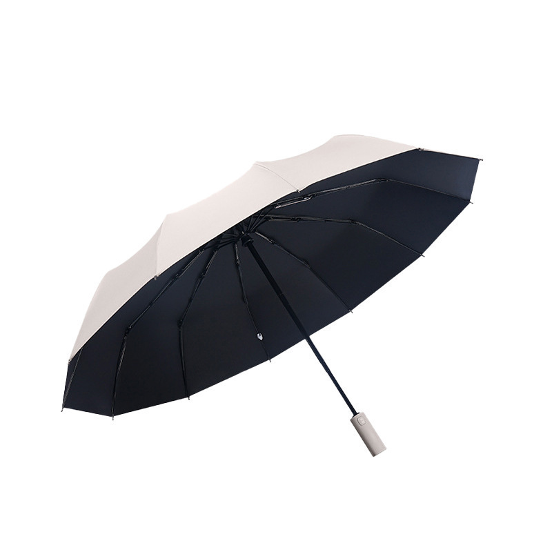 Lightweight Strong Large Umbrella Surface Adults Compact Easy Auto Open/Close Button Windproof Travel Umbrellas for Storm Rain