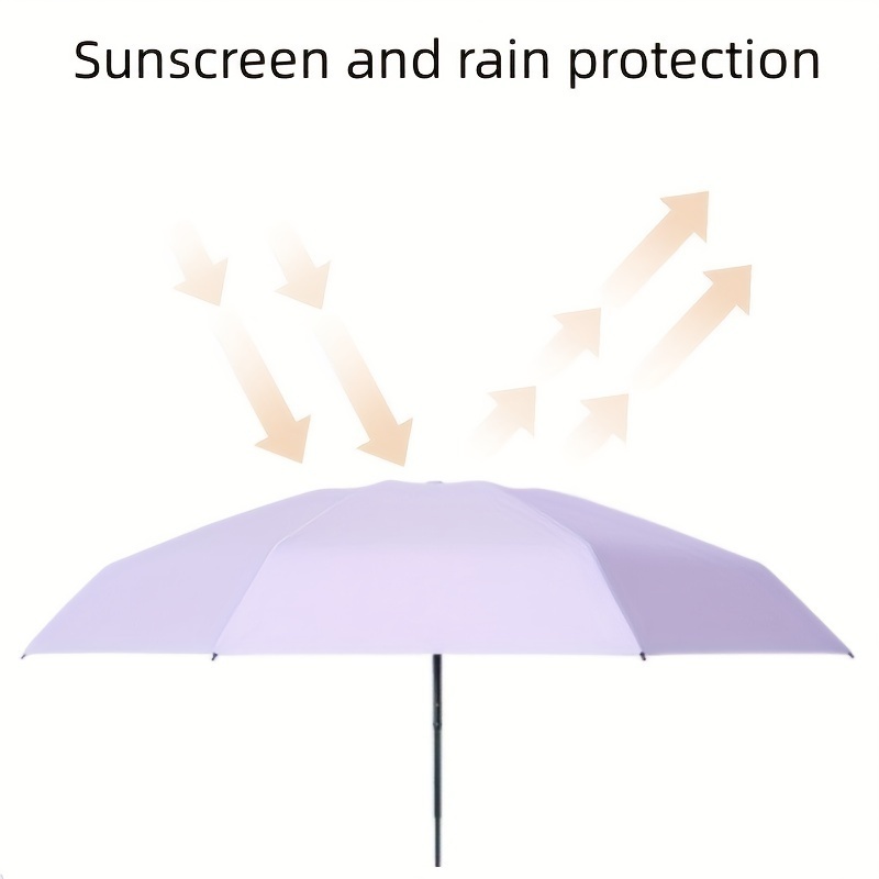 Mini Five Folding Ultra-light Small Portable Capsule Sun Anti-ultraviolet Sunshade and Rain Fold Umbrella