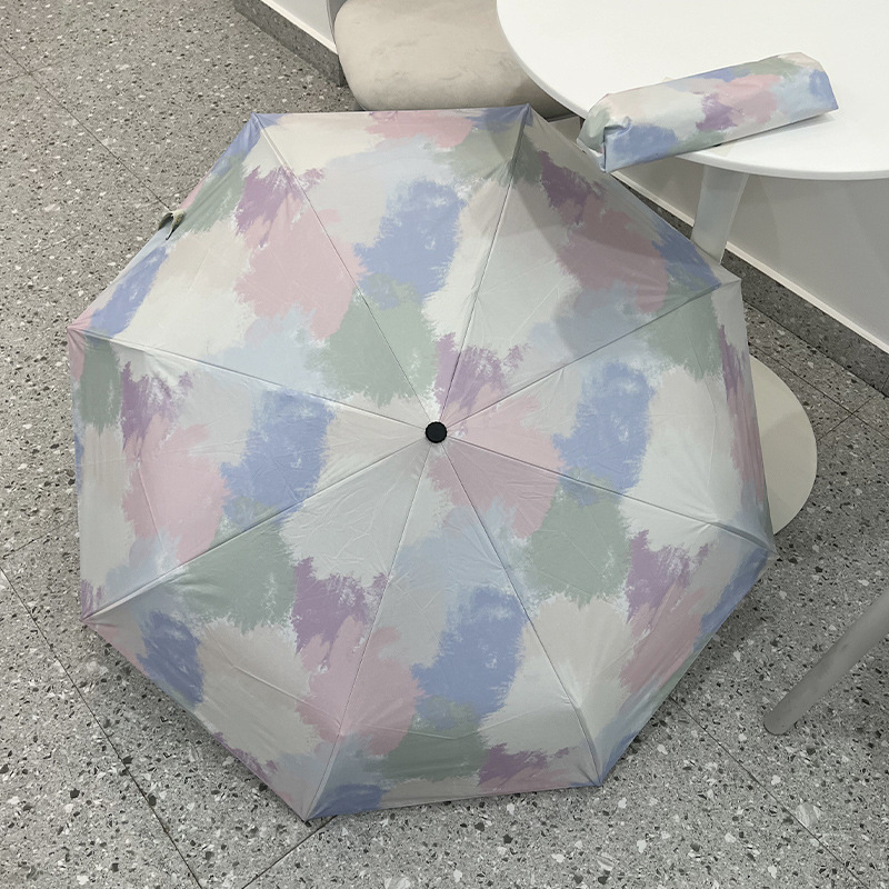 Portable Travel Repel Full Automatic UV Sun Protect Foldable Umbrella High Quality Windproof 3 Fold Rain Umbrella