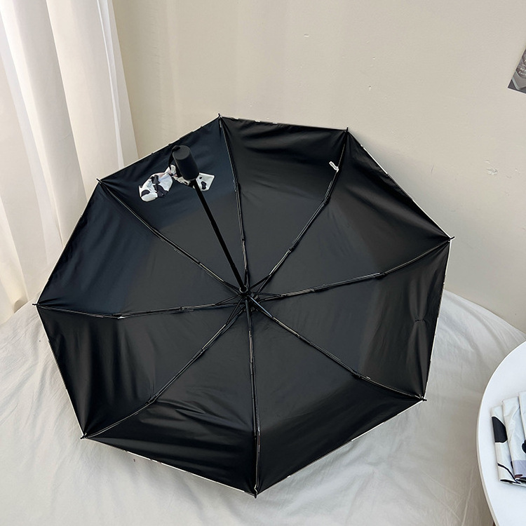 Portable Ultra Lightweight Foldable Cute Cartoon Panda Umbrella Female and Children Uv Protection Sunny And Rainy Umbrella