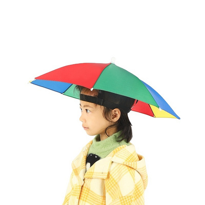 Head Clip on Wear Umbrella Rain Foldable Umbrella Parapluie Outdoor Fishing Uv Protection Sun Proof Umbrella Hat