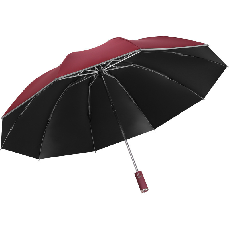 Big 10 Ribs Automatic Reverse Folding Umbrella Enlarge 105cm Diameter UV Parasol Wind And Rain Resistance Umbrella